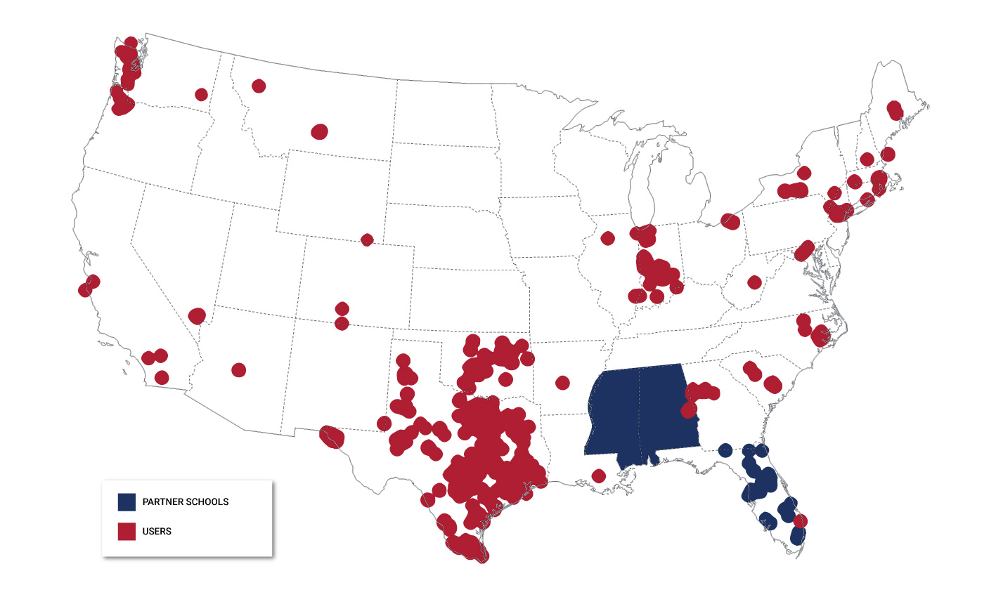 Rank One school coverage for athlete management software in the US